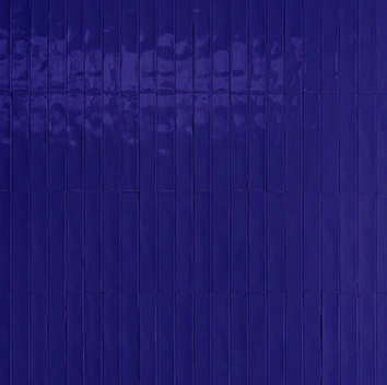 carrelage mural bleu cobalt